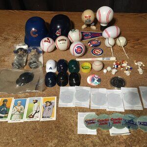 BASEBALL LOT MINI HELMETS BOBBLEHEAD ICHIRO A ROD BALL NIGHT LIGHT CRACKER JACK